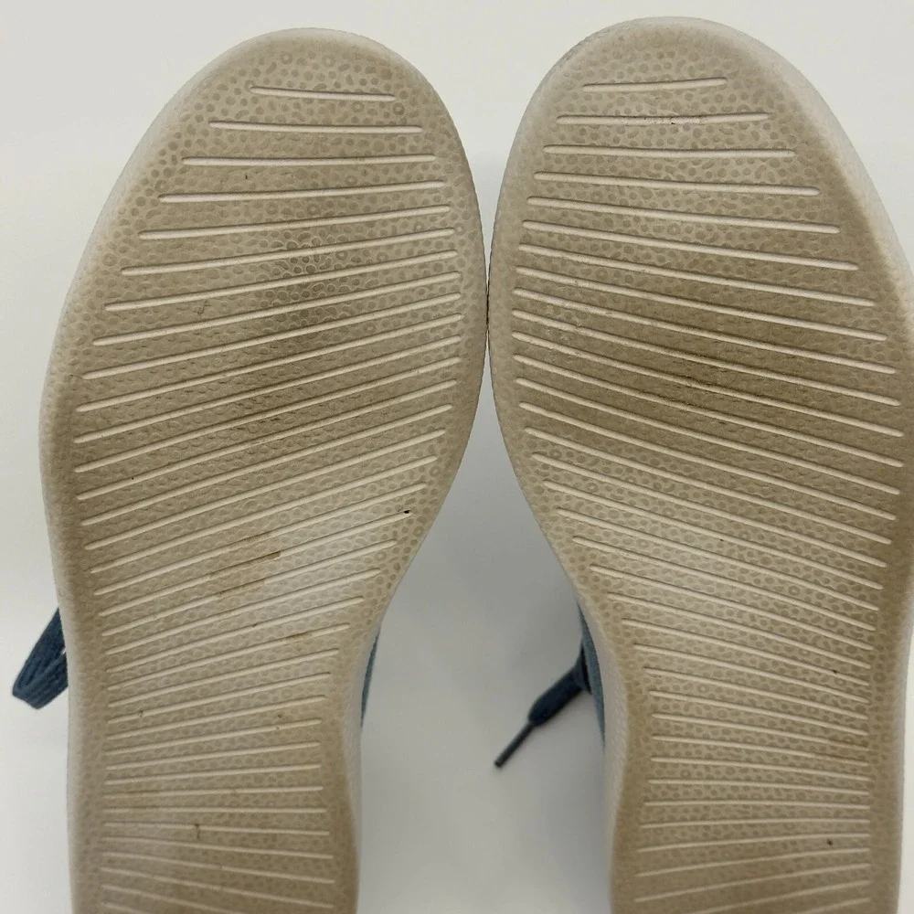 Allbirds Tree Topper Womens 10 Blue Gray Grey Shoes High Top‎ Lace Up Sneakers